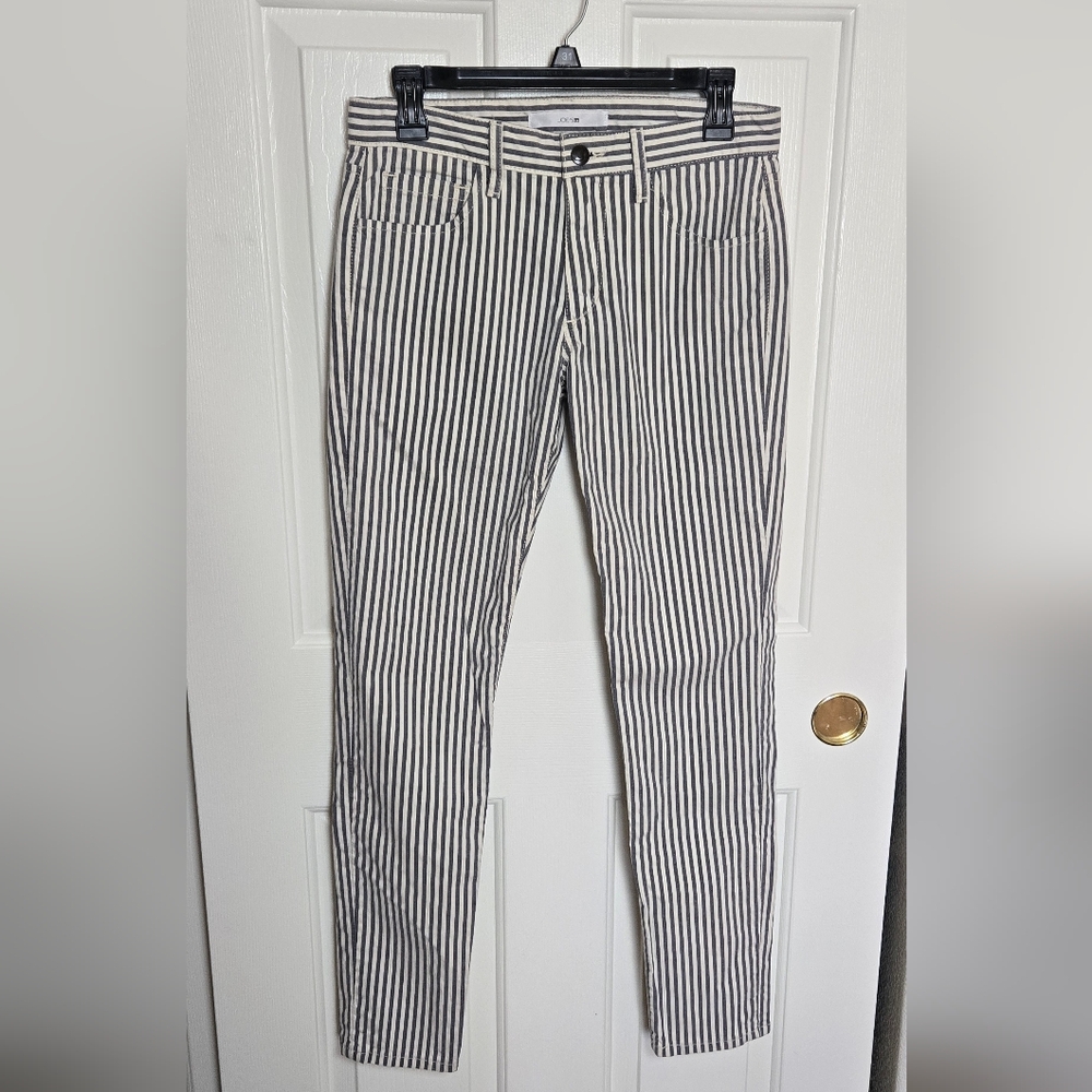 Joe's Jeans Blueberry Striped Skinny Jeans